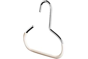 Multifunctional White Circle Ring Hat Storage Hook,Scarf Towel Tie Hanging Rack Display Racks for Bathroom Kitchen Home