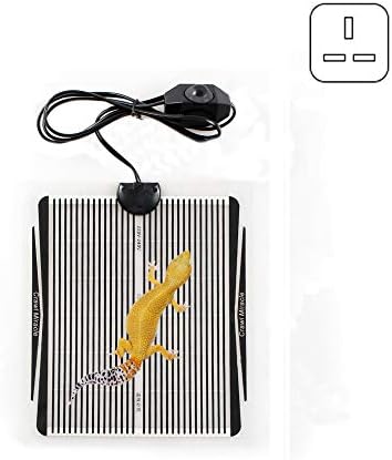 MYCreator Reptile Heating Pad, 220V 5W Rapid Heating Under Tank Heat Mat Warmer Mat Terrarium Heating Pad with Temperature Control for Turtle, Snake, Lizard, Frog, Spider, Gecko, Chameleon (5W)