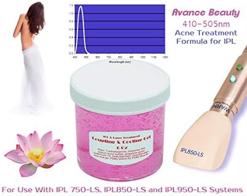 Acne Formula 400-505nm Filter Cooling and Coupling Gel for Laser and IPL Permanent Hair Removal Machines, Systems, Devices