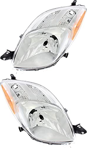 For Toyota Yaris Hatchback Headlights Lamps Set