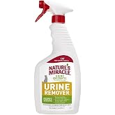Nature's Miracle Cat Urine Remover, Enzymatic Cleaner, 24 oz | Removes Cat Urine &amp; Yellow Sticky Residue, For Use on Multiple Surfaces, Safe For Pets and Home*, Freshens With Light Scent