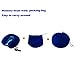 OXA Memory Foam Neck Pillow With 2 Pair of Earplugs, Double Buckcle, Dark Blue Travel Pillow