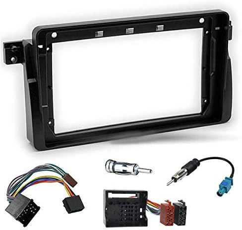Sound-way - 9" inch dash car stereo facia radio adapter compatible with BMW 3 serie (E46) 1998-2005 - KA22-498