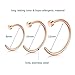 D.Bella Nose Rings 18 Gauge, Nose Rings Nose Hoops Piercing Hoops Studs Nose Ring Retainer