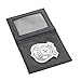 Smiffy's Men's Police Badge In Wallet, Black/Silver, One Size