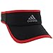 adidas Men's Adizero II Visor, One Size, Black/Onix/Scarlet