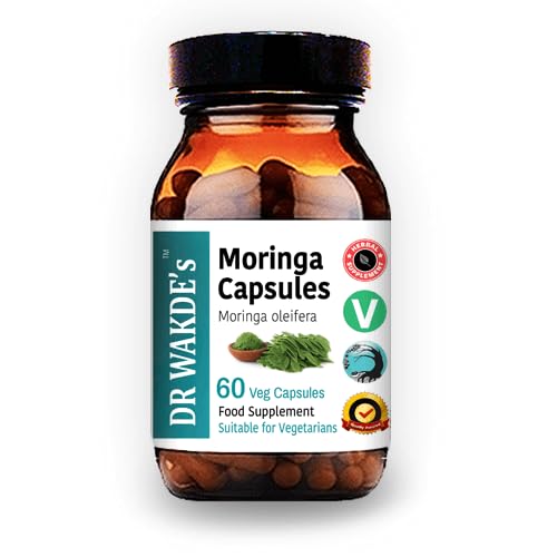 DR WAKDE'S Moringa Capsules (Moringa oleifera) - 60 Veg Caps | Superfood & Nutritional Support* | Vegan, Plant-Based, All Natural