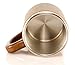 MyHomeIdeas Wooden Tea Mug with Lid - Wood Bamboo Coffee Mugs for Men - Reusable Cool Coffee Travel Mug To Go with Handle - Unique Personalized Gift Mug for Men, Women - 100% Eco-Friendly — 13.5 oz