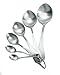 BlissHome Nigella Lawson's Living Kitchen Measuring Spoons, Brushed Metal, Set of 6