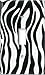 Single Gang Toggle Wall Plate - Zebra Print