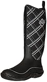 Muck Boots Hale Multi-Season Women's Rubber Boot, Black/Gray Plaid, 9 M US