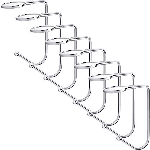 Sunshane 8 Pieces Christmas Stocking Holders Mantel Hooks Hanger Christmas Safety Hang Grip Stockings Clip for Christmas Party Decoration, Silver - Thumbnail 6