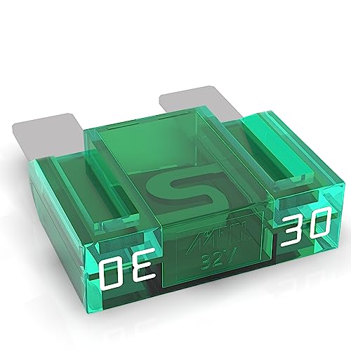 AUPROTEC Maxi Blade Fuse 20-80A Automotive Plug-in Fuse Choice: 30A Amps, Green, 1 Piece