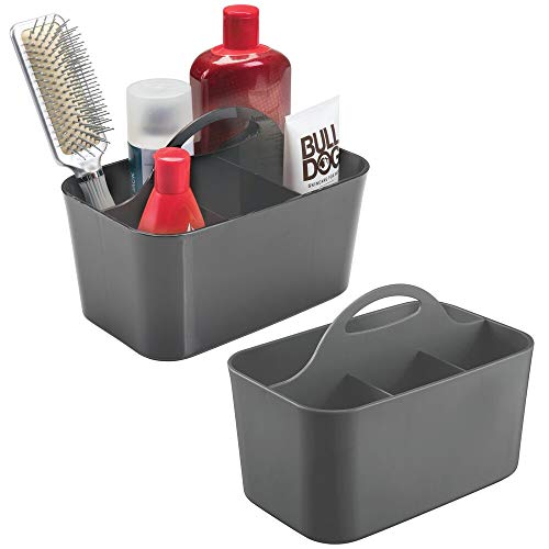 mDesign Aufbewahrungsbox für Badezimmer, Kunststoff, klein Pack of 2