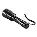 Forrader C12 XM-L2 U3 Super-bright LED Flashlight Torch Light with Tail Button Switch Controlled by 5-mode, Black (Flashlight Only)