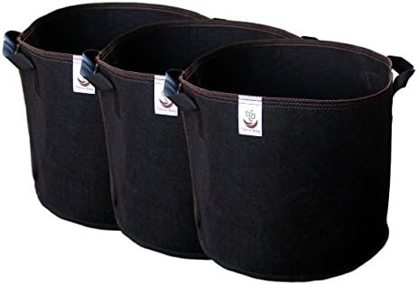Terra Bag 5 - Pack of 3 Eco-Friendly Premium Quality Grow Bags With Handles, Five Gallon Capacity, Make Gardening Easy for Everyone!