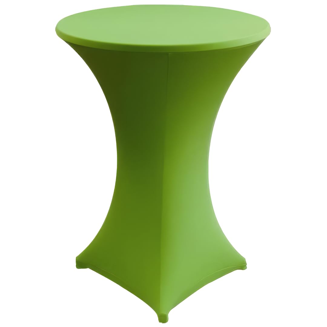 Gastro Uzal bar/high/bistro Table stretch cover, 2-piece set, green, diameter 70-75 cm