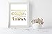FOLE INC Motivational Wall Art Quotes - Inspirational Gold Foil Print Posters - Whenever You Feel Overwhelmed Remember Whose Daughter - 8X10 in
