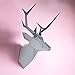 Brownfolds DIY Paper Wall Trophy; Origami Deer Head Wall Decor Art Piece; Pre-Cut and Scored Paper Templates