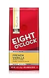 Eight O'Clock Whole Bean Coffee, French Vanilla, 11 Ounce (Pack of 6)