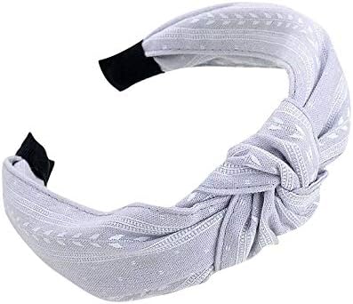 SUKEQ Headbands for Women, Headbands for Girls, Cute Wide Plain Non Slip Hair Hairband Bow Knot Turban Headbands Hair Hoop Headwear Hair Accessories
