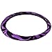 OxGord 21pc Zebra Car Seat Cover, Carpet Floor Mat, Steering Wheel Cover and Shoulder Pad Set - Universal Fit, Truck, SUV, or Van - Purple
