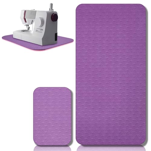 2 Pcs Sewing Machine Muffling Mat Pedal Sewing Mat Reduce Vibrations Noise No Slip Machine Accessories for Quilting(17