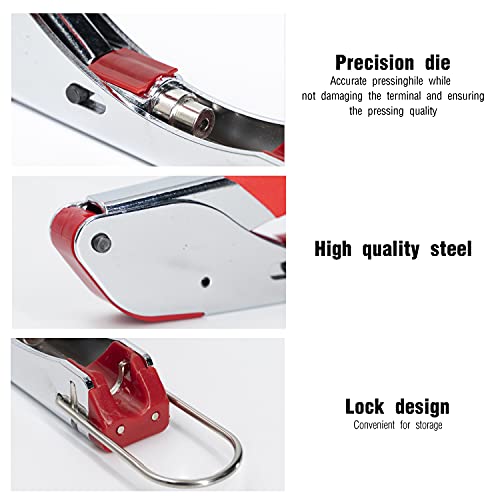 KOTTO Coax Cable Crimper, Coaxial Compression Tool Kit Wire Stripper