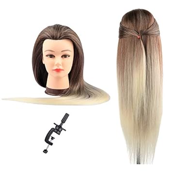 Amazon Com Mannequin Head With Hair Hair Styling Training Head
