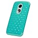 Moto X 2nd Gen Case, Moto X 2 Case, Style4U Motorola Moto X (2nd Generation) Studded Rhinestone Bling Hybrid Armor Case (2nd Gen, 2014 Release Only) W/ 1 Screen Protector 1 Stylus [Teal/Mint Green]