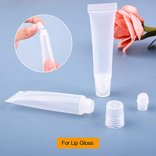 image for WXJ13 61 PCS Empty Lip Gloss Containers Set, Lip Balm Tubes Mini Lip G
