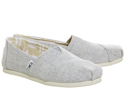 toms drizzle grey slub chambray