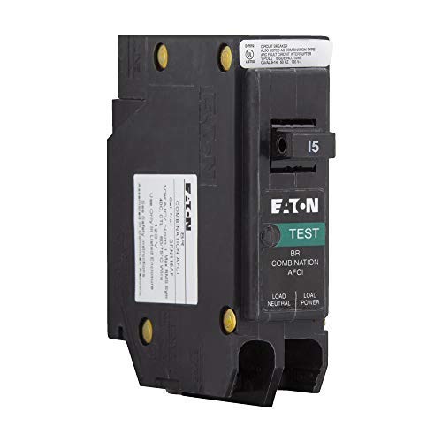 Kit Of 2 Eaton BRN115AF Combo Arc Fault Circuit Breaker, Type BR 1, 15A
