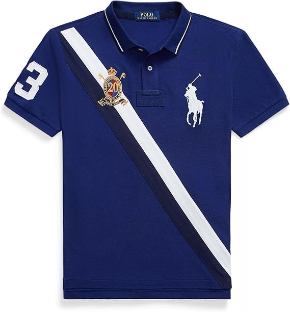 POLO RALPH LAUREN Mens Classic Fit Polo Big Pony (Large, Navy