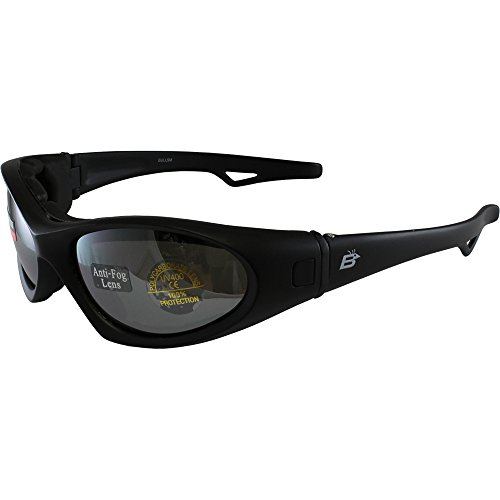 New Birdz Gull Jet Ski Watersport Floating Goggles Interchangeable Between Goggles/Sunglasses with smoke mirrored lenses.