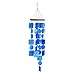 Sea Blue 26 in. H x 6 in. W Wood Capiz Wind Chime