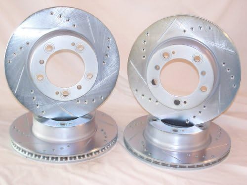 2006-2010 Porsche 911 Carrera4 Turbo Look Carrera 4s Front & Rear Brake Disc Rotors +Hawk Pads