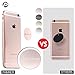 PAMKER 40x40MM Circular Mount Colorful Metal Plate with Adhesive for All Magnetic Car Mount Cellphone Holder X2 Pack (Rose Gold)