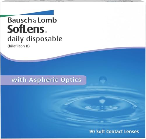 Bausch + Lomb SofLens Daily Disposable Daglenzen, sferische contactlenzen, zacht, 90 stuks BC 8.6 mm/DIA 14.2 / +0.75 dioptrieën
