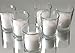 Inspired Candles 10 Hour Natural Soy Wax and Paraffin Wax Unscented Smokeless Votive Candles, White, Set of 72