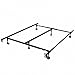 Bed Frame Metal Platform Steel Frame Heavy Duty Adjustable Fit for Mattress Foundation and Box Spring