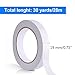 WXJ13 Double-Sided Adhesive Tape for Wallpaper, Crafts, Photos, 1 Roll, 3/4 inch by 30 yards