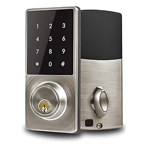 Smart Lock Deadbolt, Keyless Entry Door Lock, Electronic Bluetooth Enabled APP with Keypads Digit, Klwenas Maec Easy to…