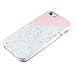 Gold Marble Compatible for iPhone SE 5S 5 Case uCOLOR Pink Geometric Dual-Layer Hard Back+Flexible TPU Protective Cover for iPhone SE/5S/5