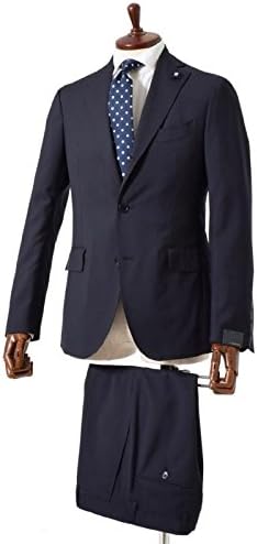 Amazon Lardini ラルディーニ 春夏 Deep 3b トロピカル ウールススーツ ダークネイビー 48 スーツ ビジネスウェア 通販