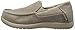 Crocs Boys' Santa Cruz II Grade School Loafer, Khaki/Cobblestone, 3 M US Little Kid
