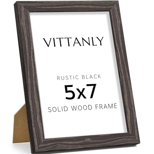 Vittanly 5x7 Picture Frame Rustic Black