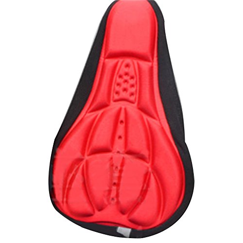 DrafTor 3D Silicone Bike Saddle Cover, Thickened Silicone Sponge Bicycle Saddle equipped Accessories Suitable for Men Women and Kids Mountain Bike Cycling, Bicycle Saddle
