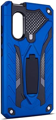 Meipa Time Shockproof Dual Layer 2-in-1 Armor PC+TPU Protective Hard Stand Anti-Slippery Case Compatible with Vivo V15 Pro (Color : Blue)