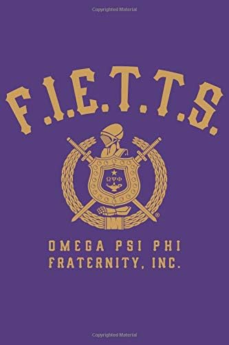 Omega Psi Phi Fraternity, Inc. Journal #6: Lined Notebook - Journal - Composition Book - 6 X 9 Paper - College Ruled - 120 Pages